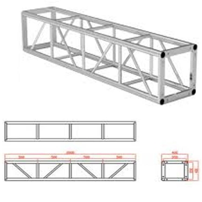 6061-T6 box Design Square Bolt Truss For Truss System Lighting Truss Event