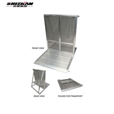 Expandable Concert Crowd Control Barriers Steel Mobile Barricade With Gate
