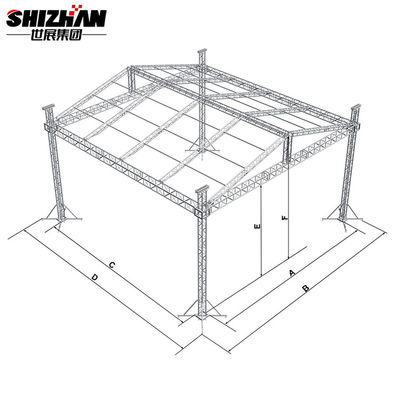 Concert Stage Roof Aluminum Truss Display Curved