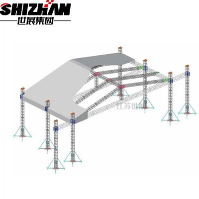 Concert Stage Roof Aluminum Truss Display Curved
