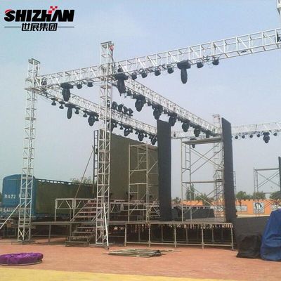6061-T6 box Design Square Bolt Truss For Truss System Lighting Truss Event