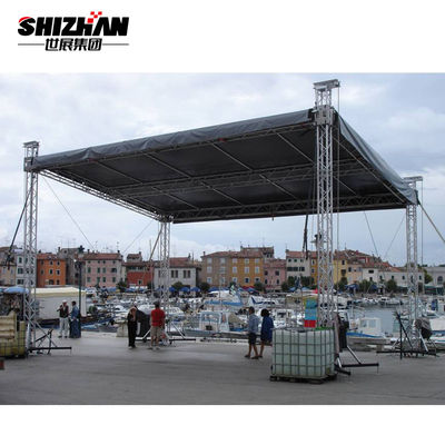 Silver Black Semi Circle Roof Easy Install Stage Lighting Round Truss