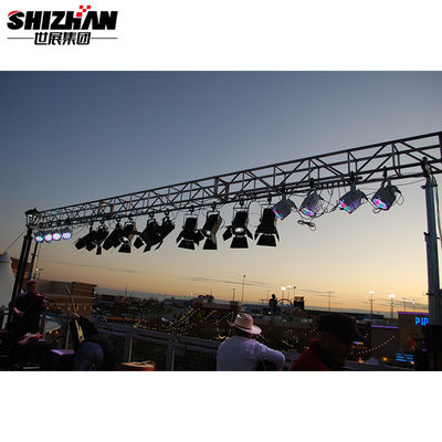 Silver Black Semi Circle Roof Easy Install Stage Lighting Round Truss