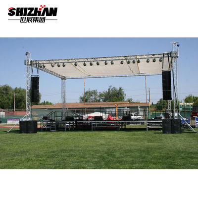 Silver Black Semi Circle Roof Easy Install Stage Lighting Round Truss