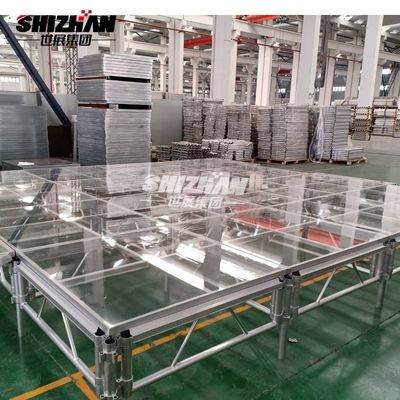 Aluminum Adjustable Portable 4x4  Acrylic Outdoor Music Stage