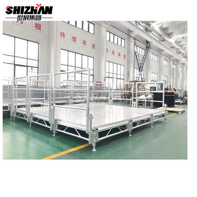 Entertainment Event Aluminum Plywood Stage Platform Easy Assembly