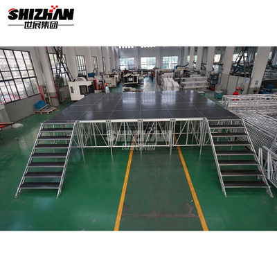 Entertainment Event Aluminum Plywood Stage Platform Easy Assembly