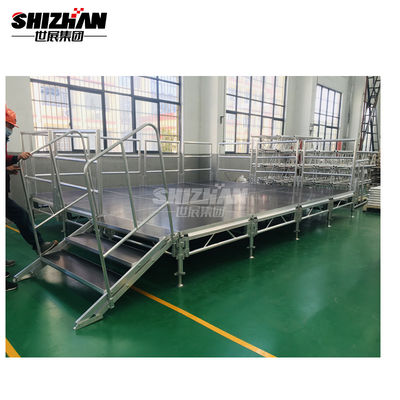 Entertainment Event Aluminum Plywood Stage Platform Easy Assembly