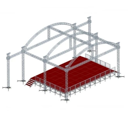 Concert Stage Sound And Light Lighting Truss Roof System