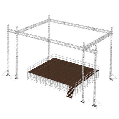 Portable Stage Lighting Semi Circle Podium Event Roof Truss
