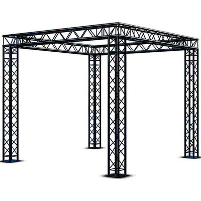 Portable Spigot Black Lighting Truss Section Aluminum Stage Truss System