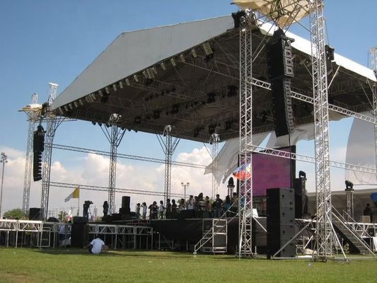 Indoor Event Aluminum Square Truss Light Weight Bolt Truss System For Music And Concert