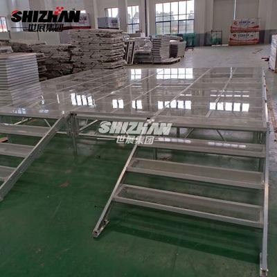 Aluminum Adjustable Portable 4x4  Acrylic Outdoor Music Stage