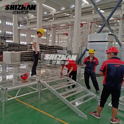 aluminum outdoor event glass stage