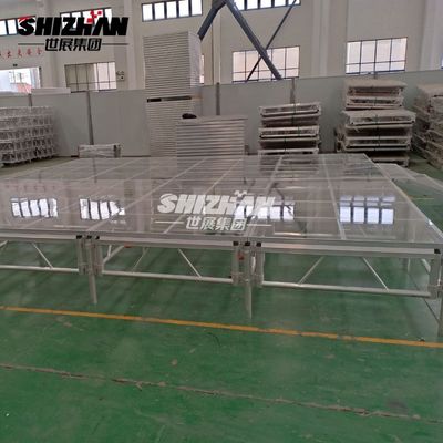 aluminum outdoor event glass stage